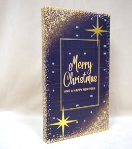Wax Melt Advent Calendar - Medium Navy & Gold Sparkle