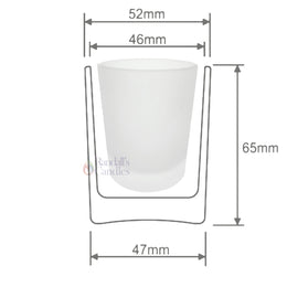 Votive Candle Glass - Frosted